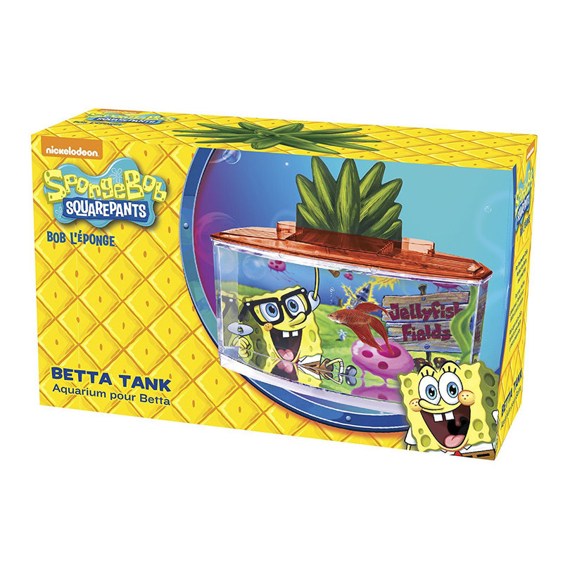 Penn Plax 0.7 Gallon SpongeBob Betta Aquarium Kit